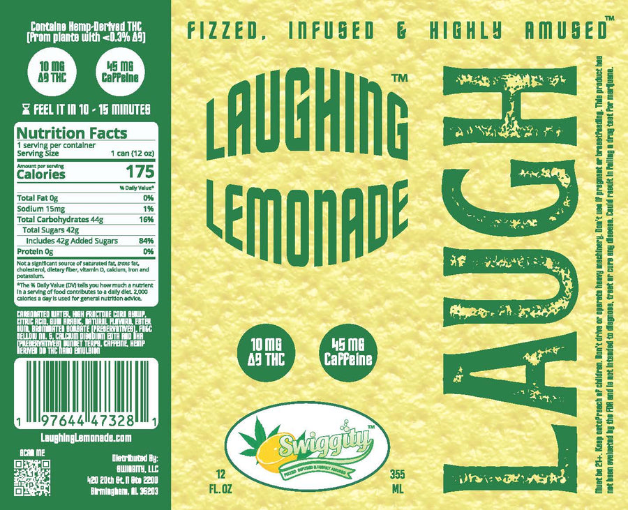 Laughing Lemonade 12oz 4 Pack*Free Shipping* *non alcoholic*