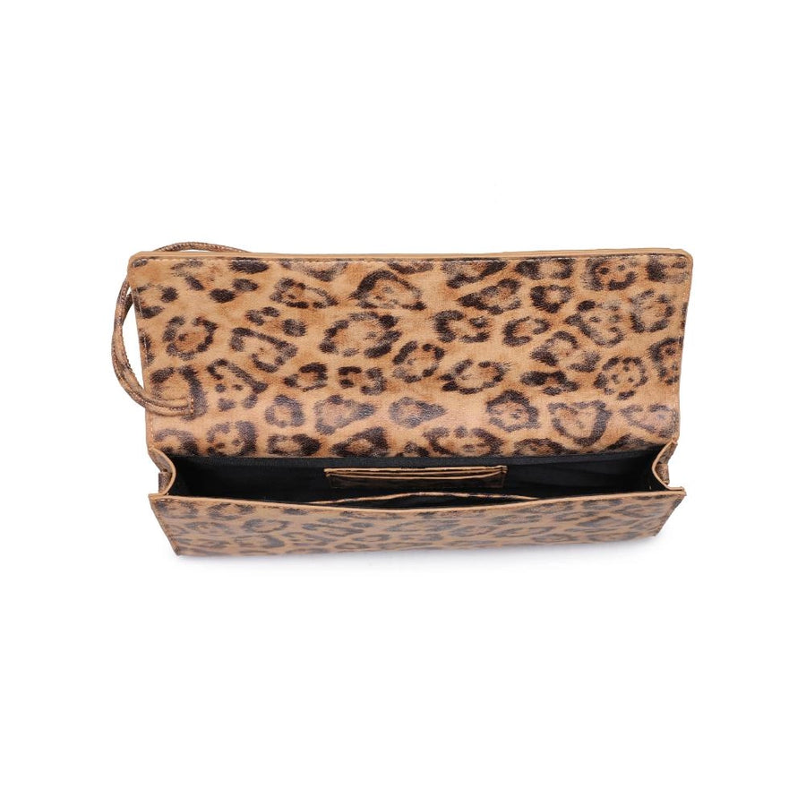 NAMIR LEOPARD EASTWEST CROSSBODY/CLUTCH * FREE SHIPPING WILL START SHIPPING JAN 20-24**