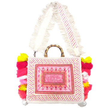 Embellished Tote with Crossbody Strap